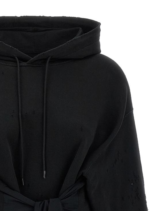  MM6 메종마르지엘라 숏 원피스 Mm6 메종 마르지엘라 코튼 숏 드레스 블랙 - MM6 MAISON MARGIELA