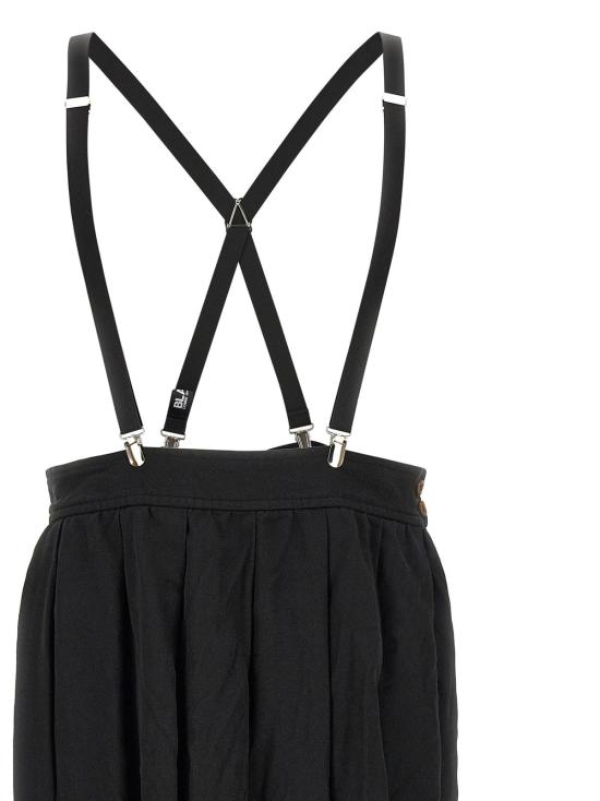  꼼데가르송 미디 스커트 Comme Des Garçons 블랙 폴리에스테르 - COMME DES GARCONS