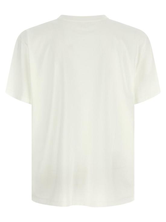  MM6 메종마르지엘라 반팔 티셔츠 Mm6 메종 마르지엘라 코튼 티셔츠 화이트 - MM6 MAISON MARGIELA