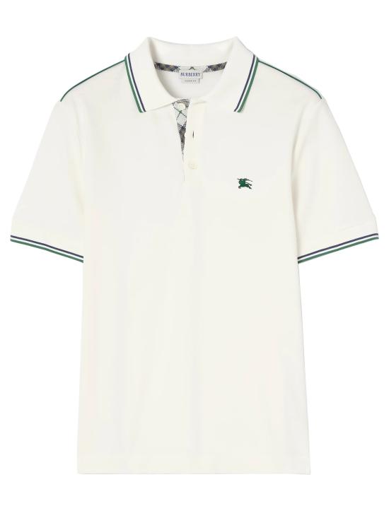 26FW 버버리 폴로 티셔츠 8127491 B7078 Bianco