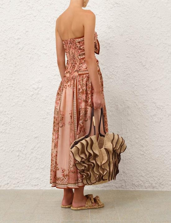 26FW 짐머만 미디 원피스 8062DSS261 PPSFL Rosa - ZIMMERMANN