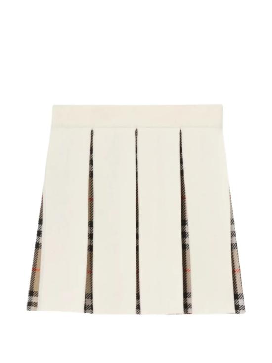 26FW [키즈] 버버리 스커트 8125915 A1452 Bianco - BURBERRY