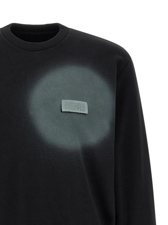  MM6 메종마르지엘라 긴팔 티셔츠 Mm6 메종 마르지엘라 코튼 스웨트셔츠 - MM6 MAISON MARGIELA