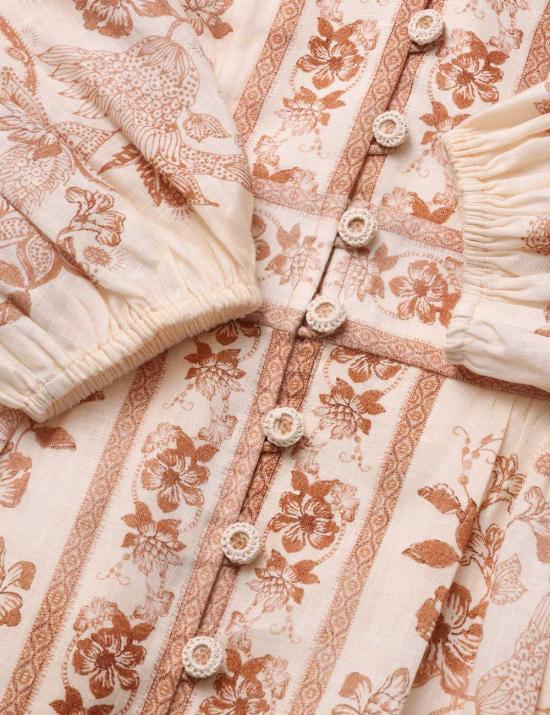 26FW 짐머만 미디 원피스 3501DSS262 CRTFL Bianco - ZIMMERMANN