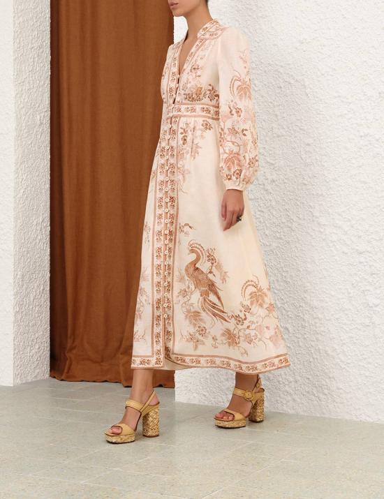 26FW 짐머만 미디 원피스 3501DSS262 CRTFL Bianco - ZIMMERMANN