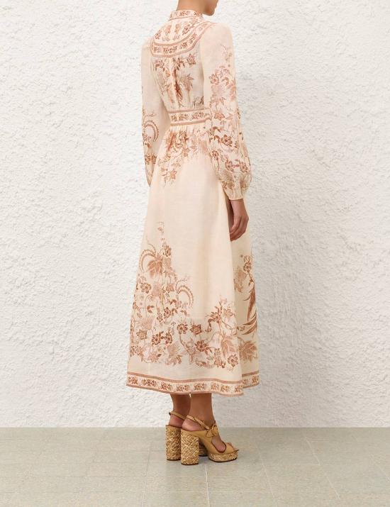 26FW 짐머만 미디 원피스 3501DSS262 CRTFL Bianco - ZIMMERMANN
