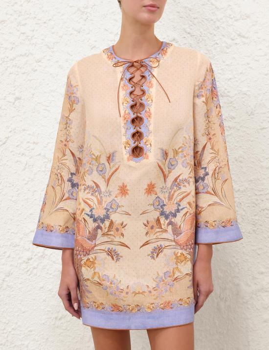 26FW 짐머만 미디 원피스 8076DSS262 BSFL Beige - ZIMMERMANN