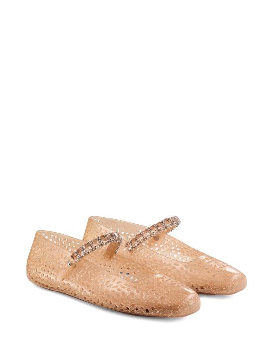 26FW 지미추 플랫 슈즈 THEJELLYNTX LIGHTTOFFEE BEIGE - JIMMY CHOO