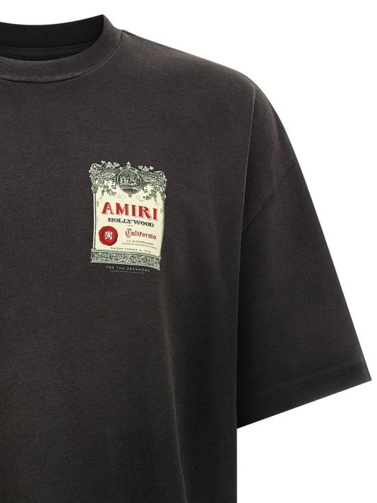  아미리 반팔 티셔츠 샤토 스탬프 티셔츠 블랙 - AMIRI