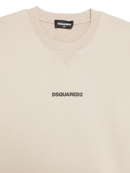 26FW [키즈] 디스퀘어드2 니트/스웻셔츠 DQ2739D0AIZ DQ717 Beige - DSQUARED2