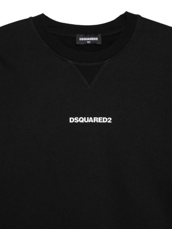 26FW [키즈] 디스퀘어드2 니트/스웻셔츠 DQ2739D0AIZ DQ900 Nero - DSQUARED2