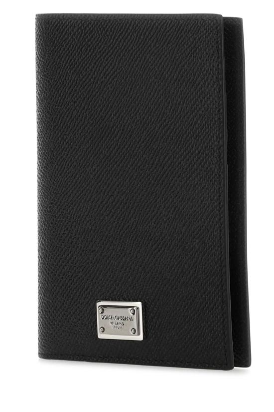 26FW 돌체앤가바나 Calfskin 여권 지갑 BP2215AG219 80999 Black