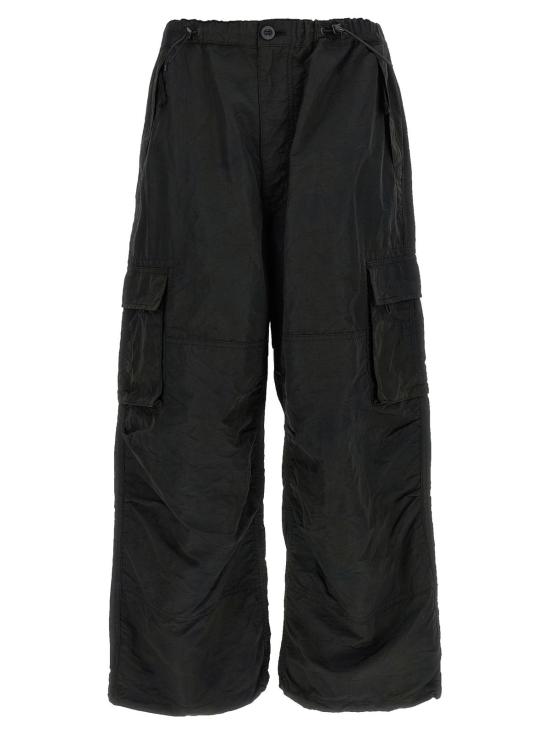  꼼데가르송 치노 팬츠 Comme Des Garçons 블랙 나일론 카고 팬츠