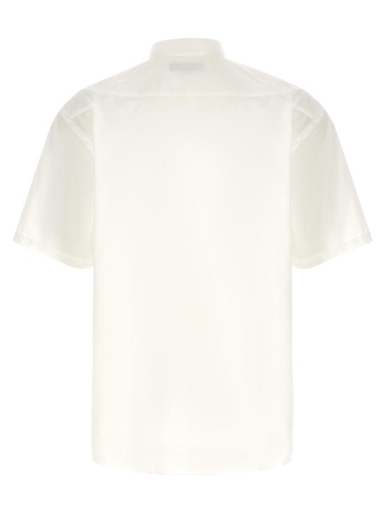  꼼데가르송 반팔 티셔츠 Comme Des Garçons Homme 코튼 포플린 셔츠 화이트 - COMME DES GARCONS
