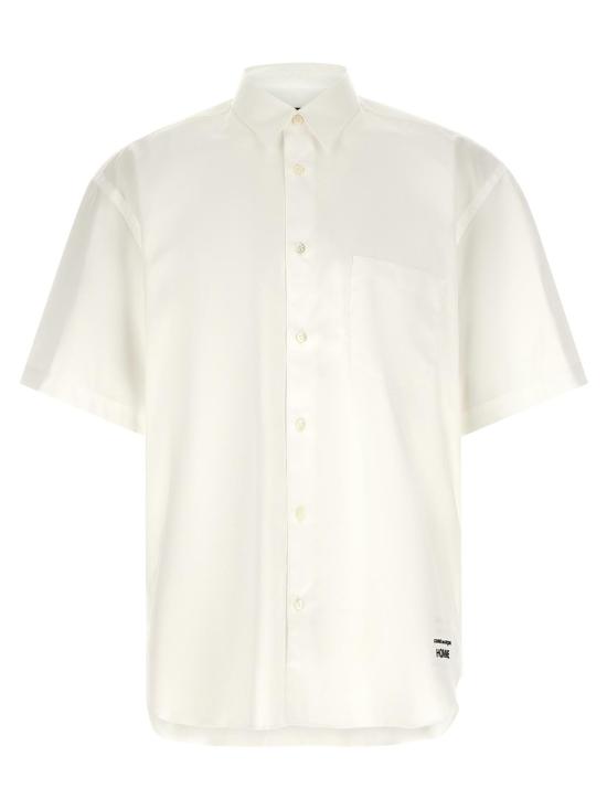  꼼데가르송 반팔 티셔츠 Comme Des Garçons Homme 코튼 포플린 셔츠 화이트