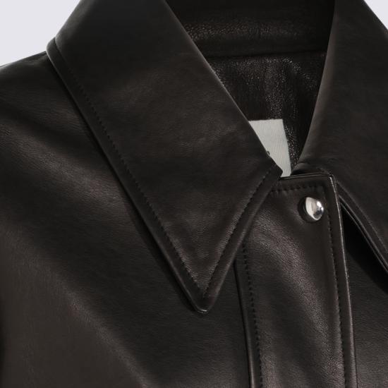 26FW 케이트 가죽 자켓 6166729 200 Black - KHAITE