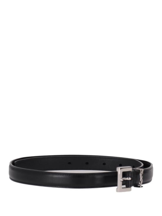 26FW 생로랑 카산드라 씬 스퀘어 버클 벨트 554465BOO0N 1000 NERO - SAINT LAURENT