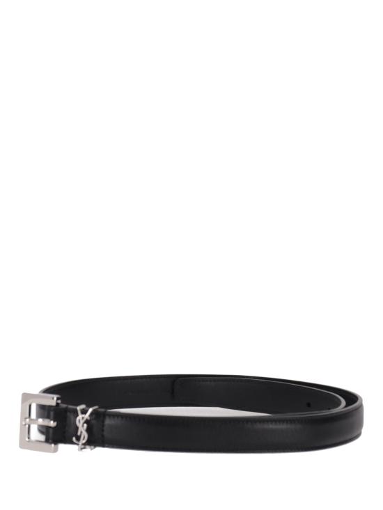 26FW 생로랑 카산드라 씬 스퀘어 버클 벨트 554465BOO0N 1000 NERO - SAINT LAURENT
