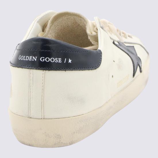 26FW 골든구스 슈퍼스타 스니커즈 GMF00101 F00416415430 BEIGE NIGHT BLUE - GOLDEN GOOSE