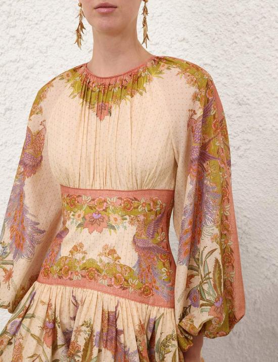 26FW 짐머만 미디 원피스 5515DSS262 CTSF Rosa - ZIMMERMANN