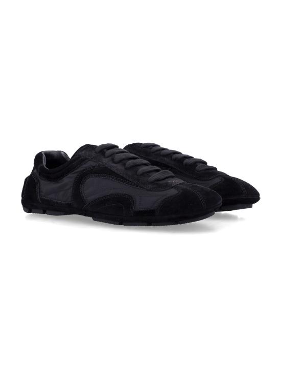 26SS 프라다 몬테카를로 리에디션 2005 스웨이드 스니커즈 4E1165FG001D7R F0002 Nero - PRADA