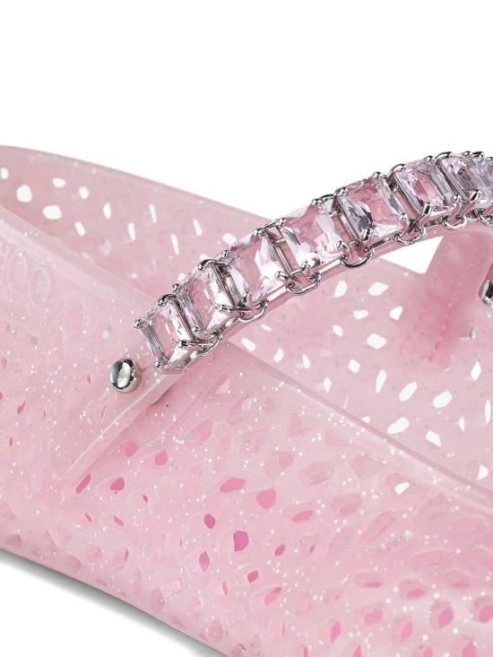 26FW 지미추 플랫 슈즈 THEJELLYNTX COTTONCANDYSILVER Rosa - JIMMY CHOO