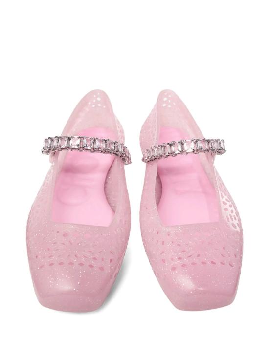 26FW 지미추 플랫 슈즈 THEJELLYNTX COTTONCANDYSILVER Rosa - JIMMY CHOO