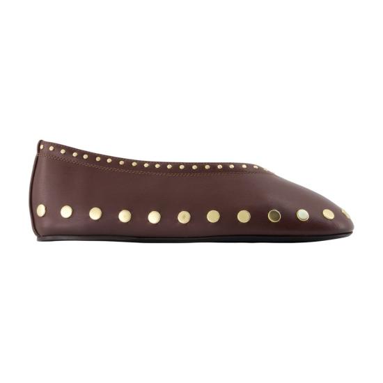 26FW 가니 플랫 슈즈 D1020015 979 brown