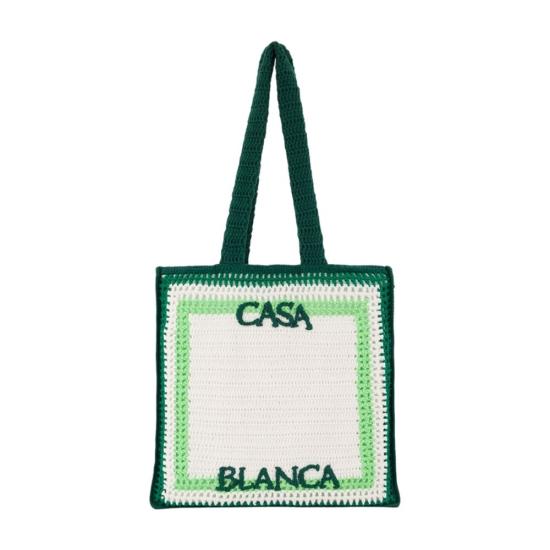26FW 카사블랑카 토트백 A BAG 196 01 green