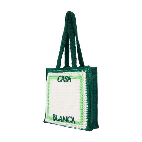 26FW 카사블랑카 토트백 A BAG 196 01 green - CASABLANCA