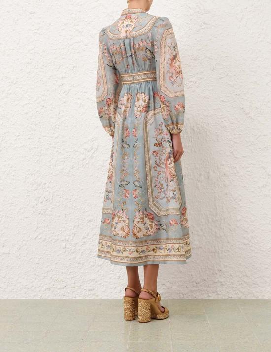 26FW 짐머만 미디 원피스 3501DSS264 BTPF Azzurro - ZIMMERMANN