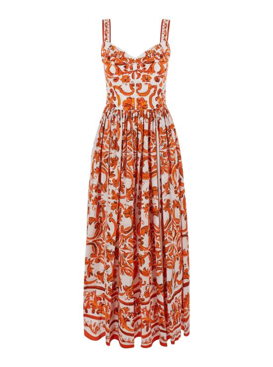 26FW 돌체앤가바나 롱 원피스 F6TTHTGDDRLS9000 Orange