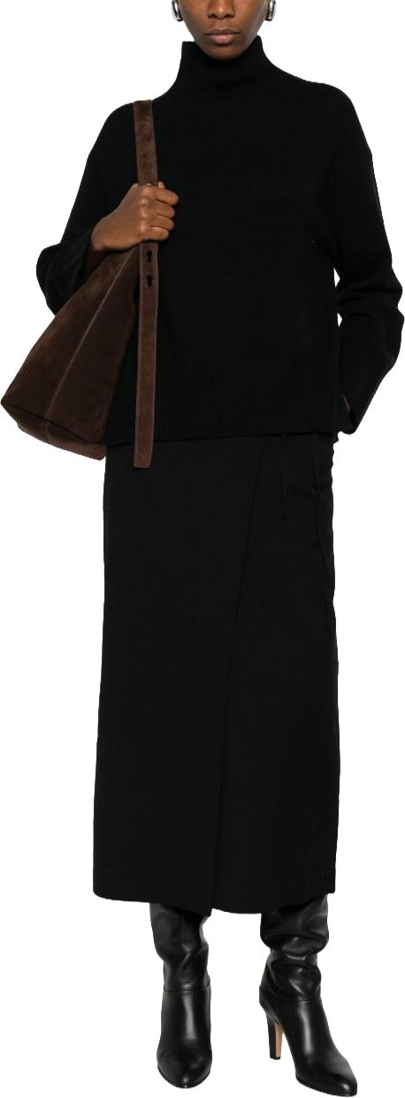 25FW 던스트 롱 스커트 UDSK5C207BK BLACK - DUNST