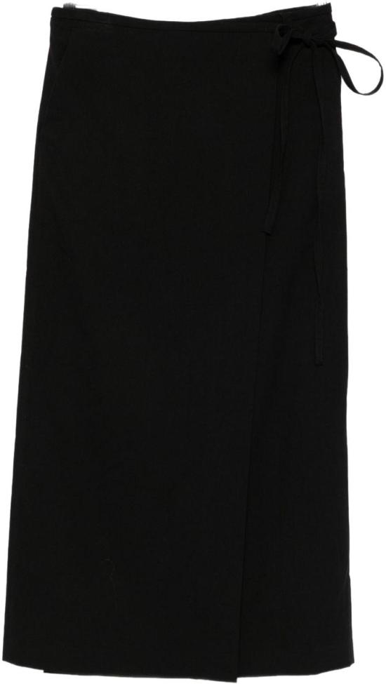 25FW 던스트 롱 스커트 UDSK5C207BK BLACK