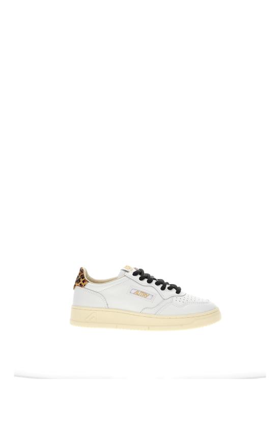 26FW 오트리 메달리스트 로우 레더 스니커즈 AULWOC02 WHTLEOPARD WHITE LEOPARD