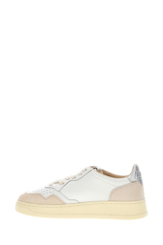 26FW 오트리 메달리스트 로우 레더 스니커즈 AULWLS74 WHTSILVER WHITE SILVER - AUTRY
