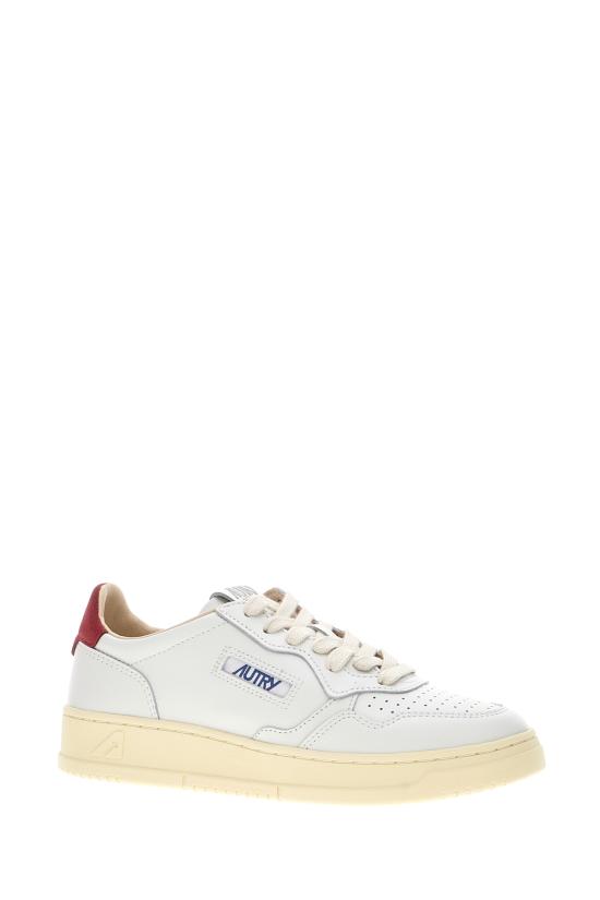 26FW 오트리 메달리스트 로우 레더 스니커즈 AULWBJ01 WHTDEEPCLARET WHITE DEEP CLARET - AUTRY