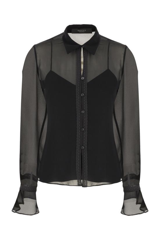 26FW 구찌 블라우스 871996ZHS04 1000 Nero