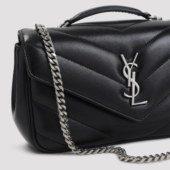26FW 생로랑 루루 스몰 마테라쎄 램스킨 숄더백 801437 AAE4Y 1000 NERO - SAINT LAURENT