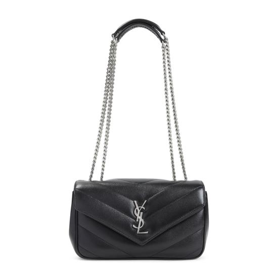 26FW 생로랑 루루 스몰 마테라쎄 램스킨 숄더백 801437 AAE4Y 1000 NERO - SAINT LAURENT