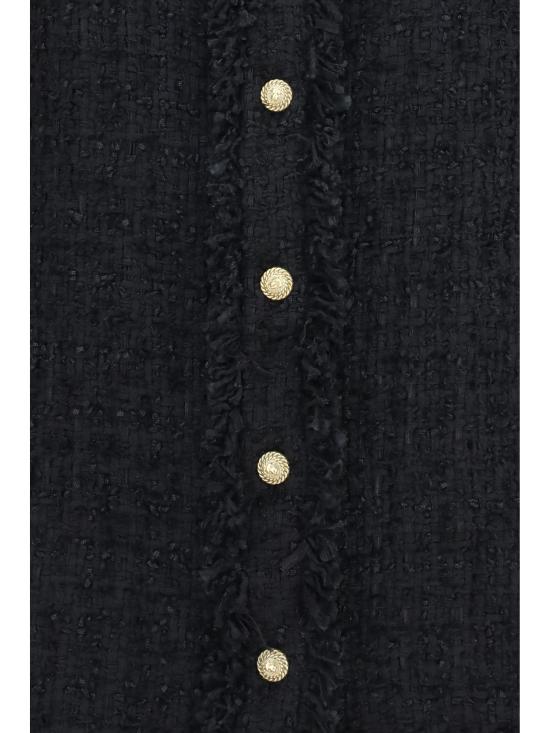 26FW 발망 셔츠 HF1HD005XM07 0PA BLACK - BALMAIN