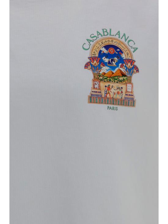 26FW 카사블랑카 반팔 티셔츠 MPF26JTS00108 WHITE - CASABLANCA