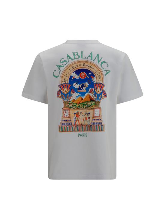 26FW 카사블랑카 반팔 티셔츠 MPF26JTS00108 WHITE - CASABLANCA