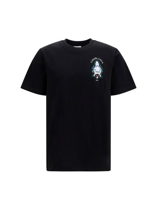 26FW 카사블랑카 반팔 티셔츠 MPF26JTS00102 BLACK
