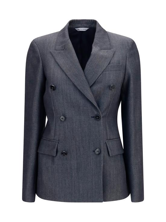 26FW 발렌시아가 더블 브레스티드 테일러드 자켓 872296TUT44 4100 GREY
