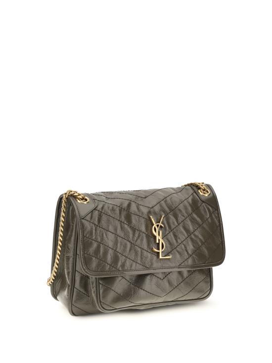 26FW 생로랑 니키 미디움 빈티지 레더 6331840EN07 3212 GREEN - SAINT LAURENT