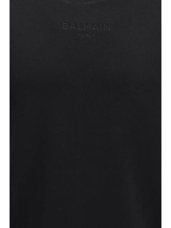 26FW 발망 후드 티셔츠 HH1JQ130BD10 EAP BLACK - BALMAIN