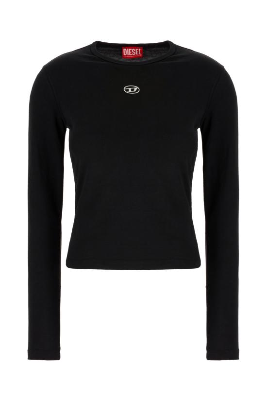 26FW 디젤 t-uncutieslong-ls-od 긴팔 티셔츠 A199160AHQH 900 BLACK