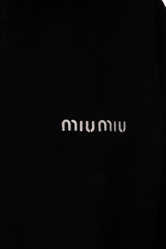 26FW 미우미우 플리스 스웨트셔츠 MJL04315V3 F0002 Nero - MIU MIU