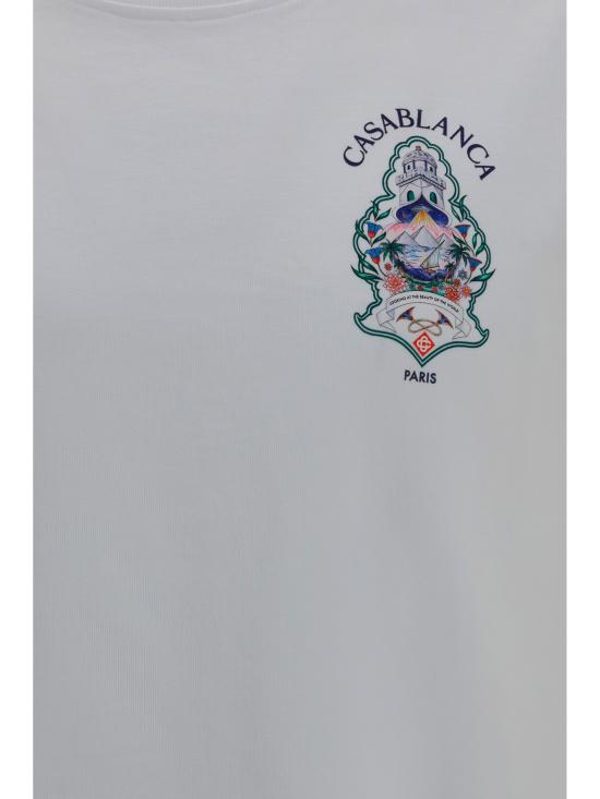 26FW 카사블랑카 반팔 티셔츠 MPF26JTS00101 WHITE - CASABLANCA